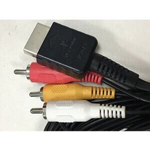 Genuine Sony OEM RCA AV Audio/video Cable For PlayStation PS1 PS2 PS3 8ft